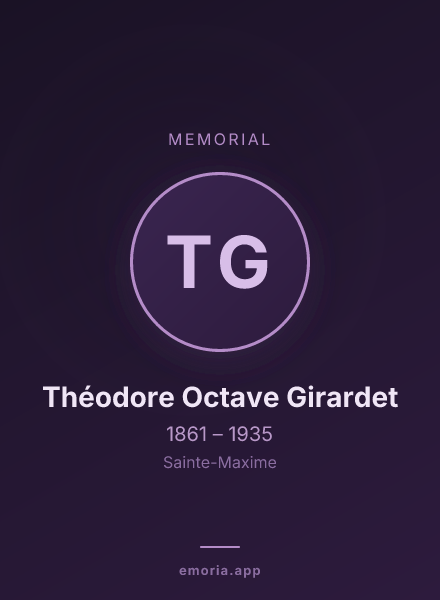 Memorial portrait of Théodore Octave Girardet