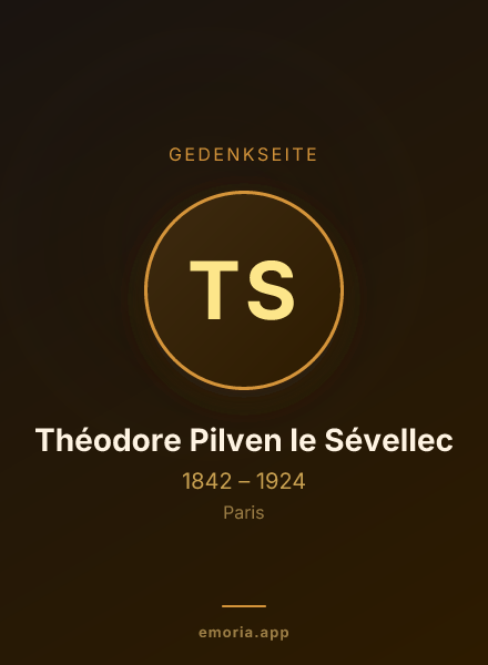 Gedenkportrait von Théodore Pilven le Sévellec