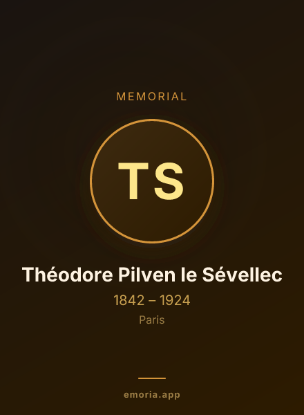 Memorial portrait of Théodore Pilven le Sévellec