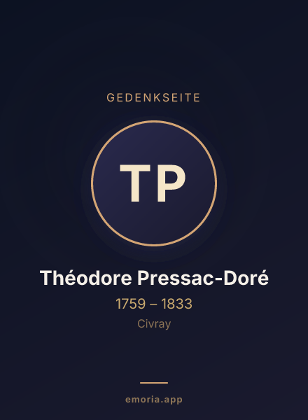 Gedenkportrait von Théodore Pressac-Doré