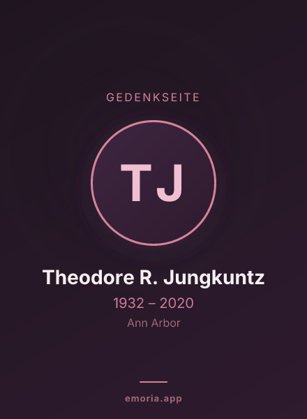 Gedenkportrait von Theodore R. Jungkuntz