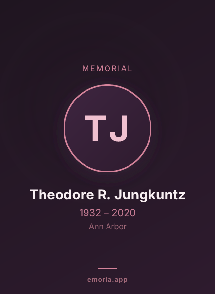 Memorial portrait of Theodore R. Jungkuntz
