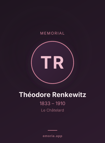 Memorial portrait of Théodore Renkewitz