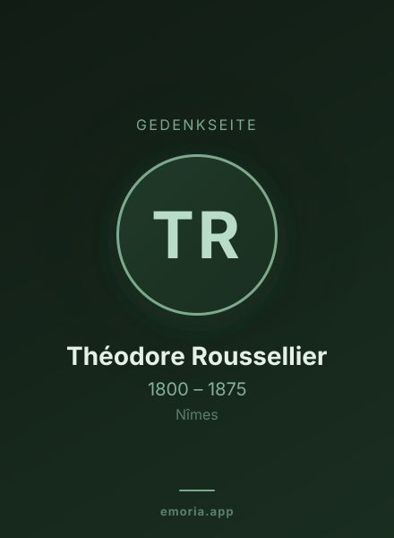 Gedenkportrait von Théodore Roussellier