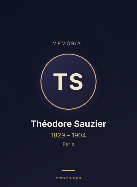 Memorial portrait of Théodore Sauzier