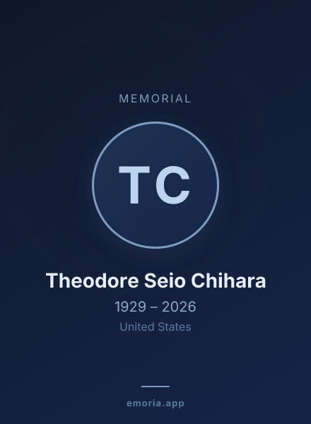 Memorial portrait of Theodore Seio Chihara