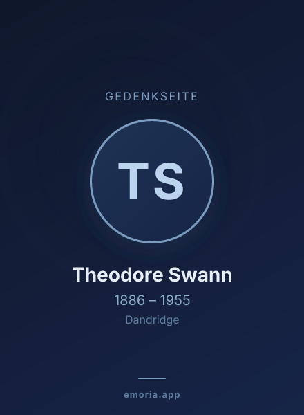 Gedenkportrait von Theodore Swann