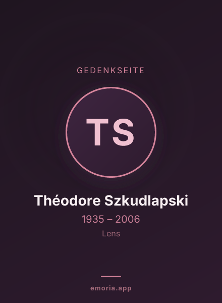 Gedenkportrait von Théodore Szkudlapski