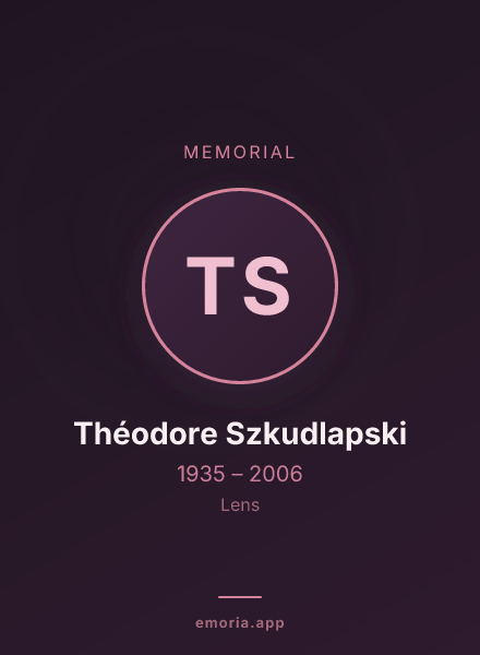 Memorial portrait of Théodore Szkudlapski
