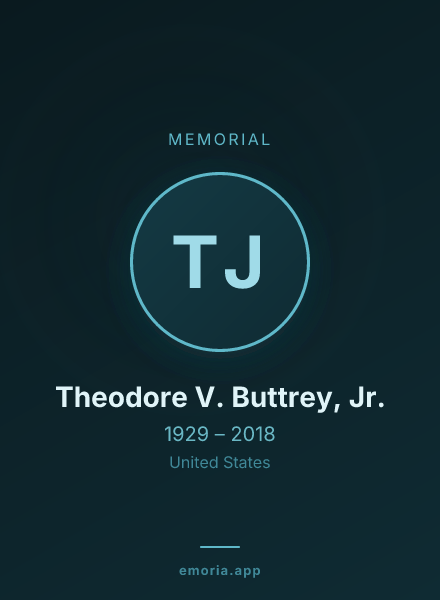 Memorial portrait of Theodore V. Buttrey, Jr.