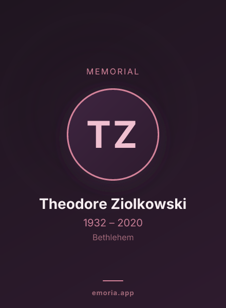 Memorial portrait of Theodore Ziolkowski