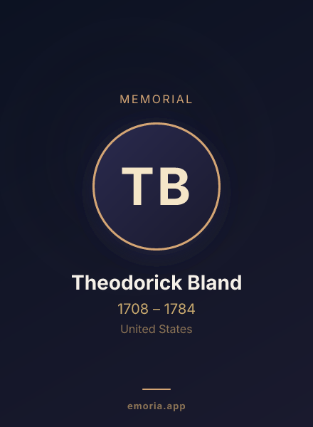 Memorial portrait of Theodorick Bland