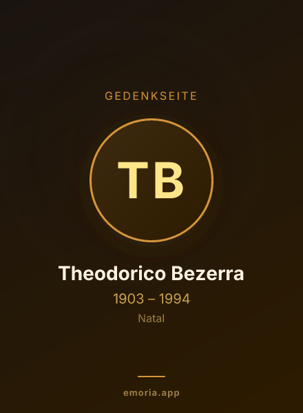 Gedenkportrait von Theodorico Bezerra
