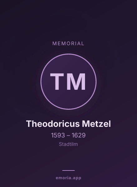 Memorial portrait of Theodoricus Metzel