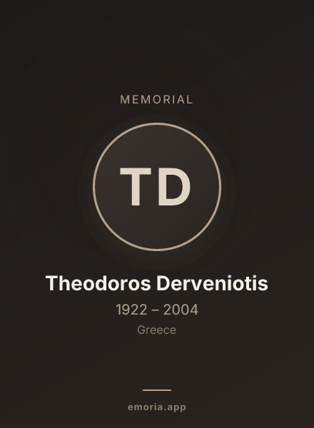 Memorial portrait of Theodoros Derveniotis