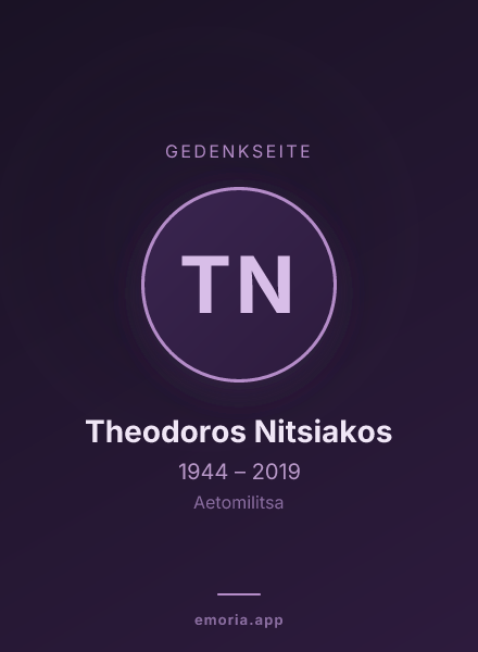 Gedenkportrait von Theodoros Nitsiakos