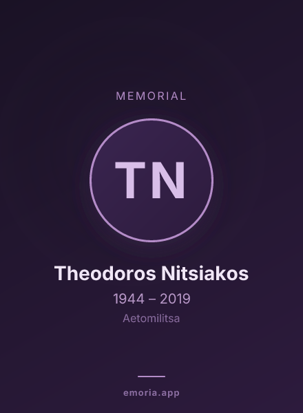 Memorial portrait of Theodoros Nitsiakos