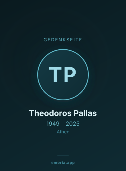 Gedenkportrait von Theodoros Pallas