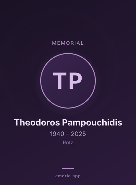 Memorial portrait of Theodoros Pampouchidis