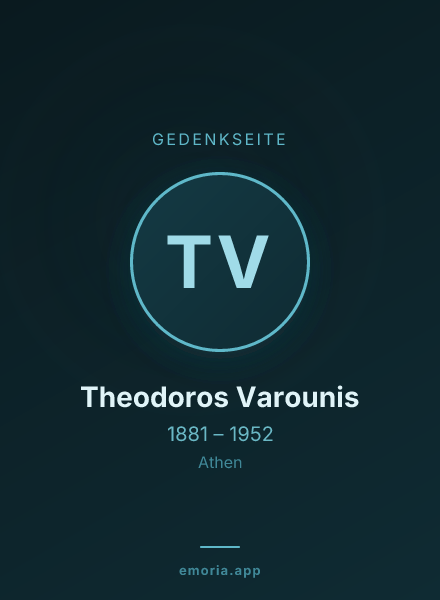 Gedenkportrait von Theodoros Varounis