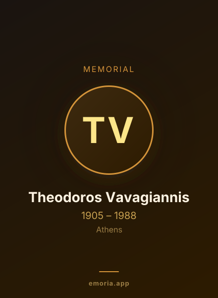 Memorial portrait of Theodoros Vavagiannis