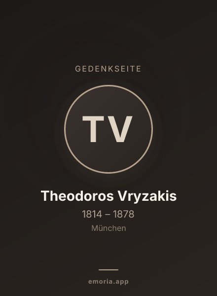 Gedenkportrait von Theodoros Vryzakis