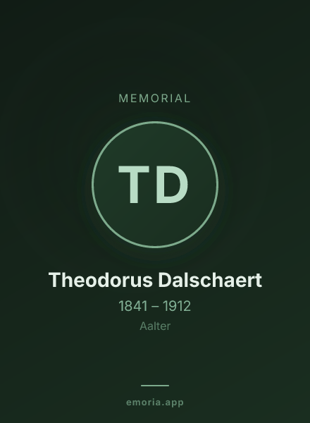 Memorial portrait of Theodorus Dalschaert