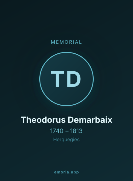Memorial portrait of Theodorus Demarbaix