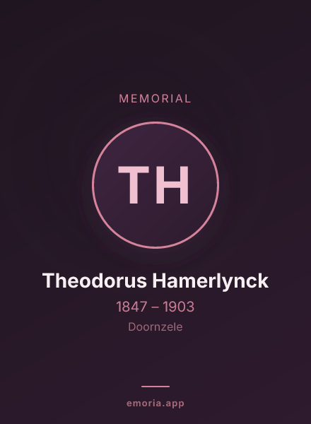 Memorial portrait of Theodorus Hamerlynck