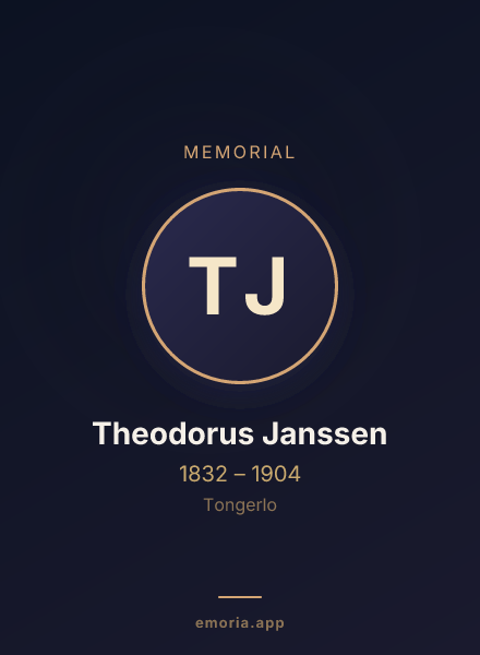 Memorial portrait of Theodorus Janssen