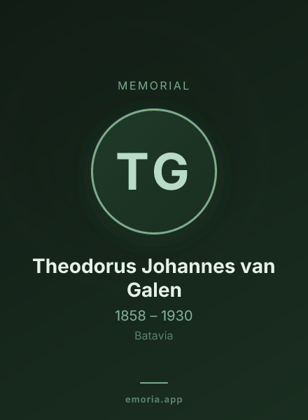 Memorial portrait of Theodorus Johannes van Galen