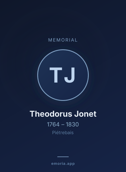 Memorial portrait of Theodorus Jonet