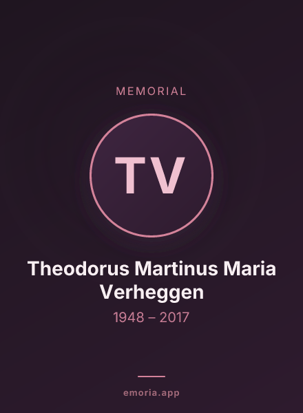 Memorial portrait of Theodorus Martinus Maria Verheggen