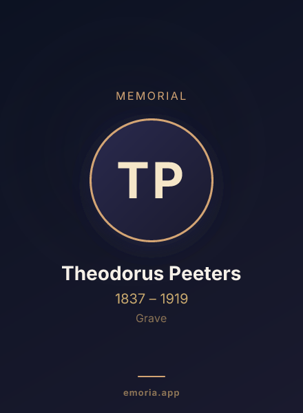 Memorial portrait of Theodorus Peeters