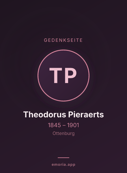 Gedenkportrait von Theodorus Pieraerts