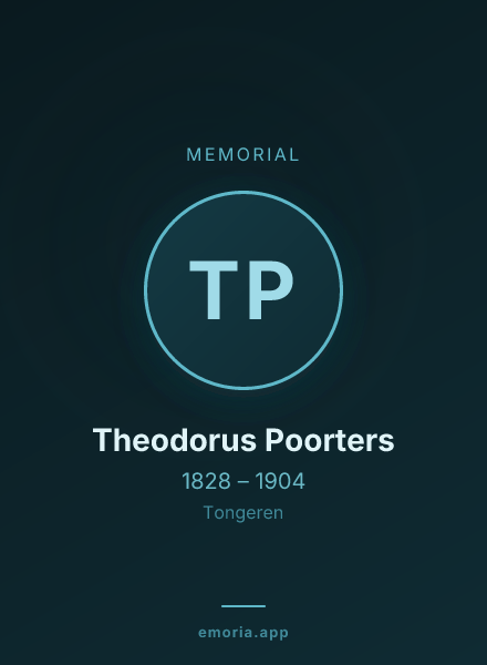 Memorial portrait of Theodorus Poorters