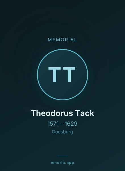Memorial portrait of Theodorus Tack