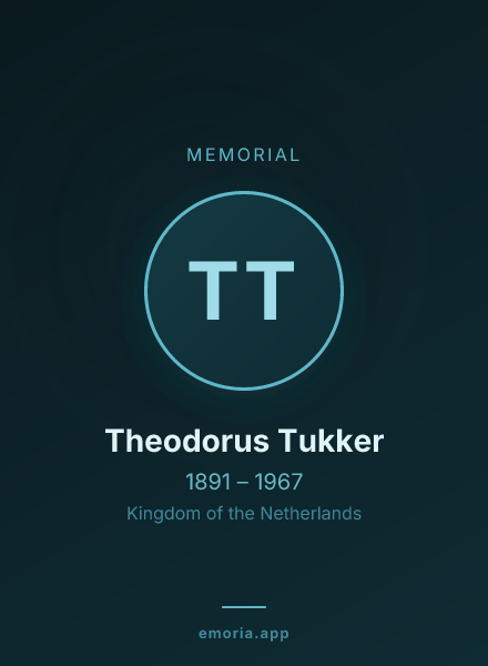 Memorial portrait of Theodorus Tukker