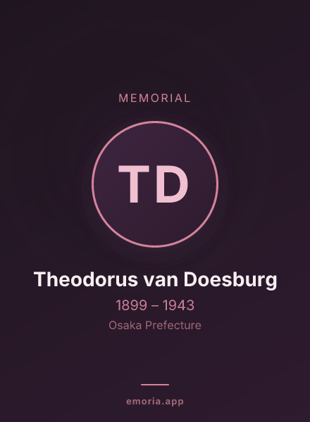 Memorial portrait of Theodorus van Doesburg