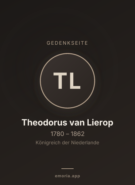 Gedenkportrait von Theodorus van Lierop