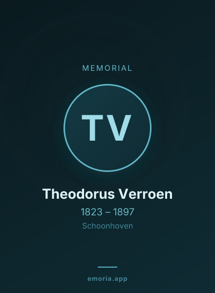 Memorial portrait of Theodorus Verroen