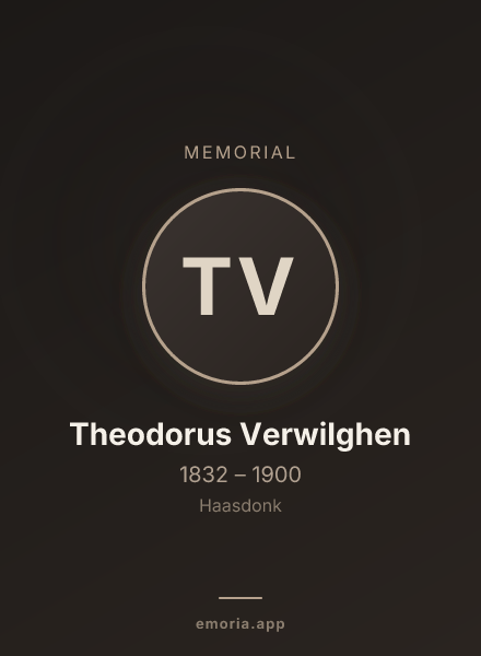 Memorial portrait of Theodorus Verwilghen