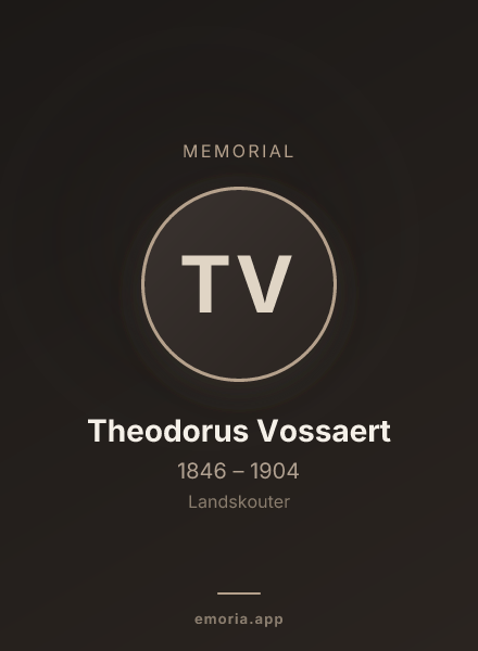 Memorial portrait of Theodorus Vossaert