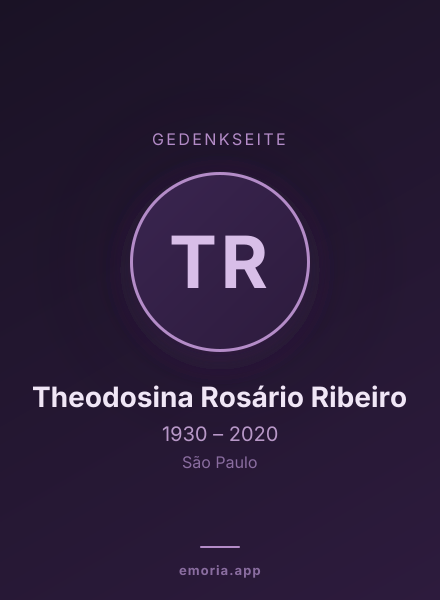 Gedenkportrait von Theodosina Rosário Ribeiro