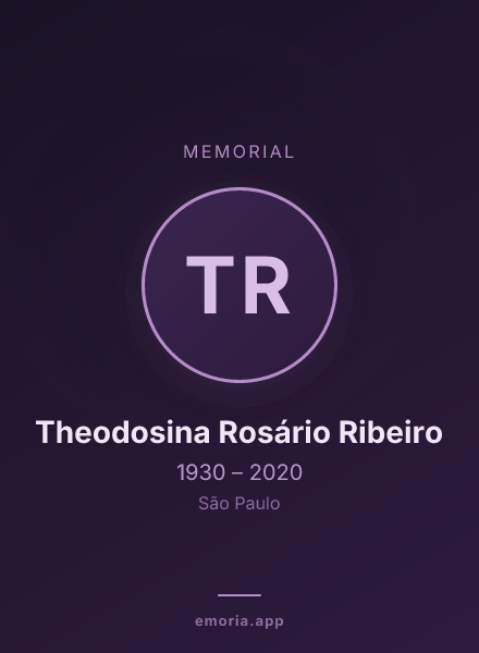Memorial portrait of Theodosina Rosário Ribeiro