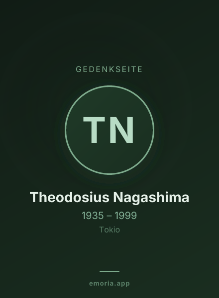 Gedenkportrait von Theodosius Nagashima