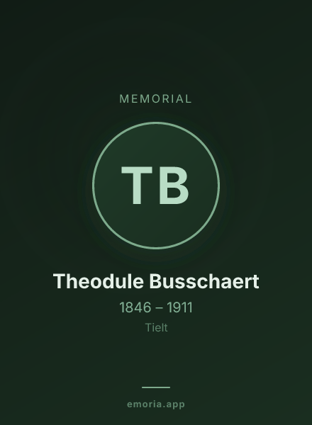 Memorial portrait of Theodule Busschaert