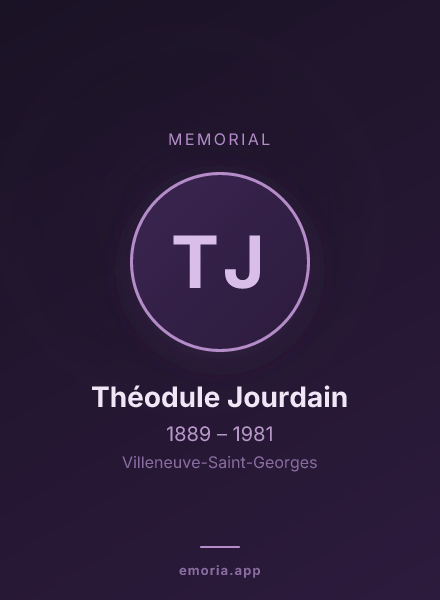 Memorial portrait of Théodule Jourdain