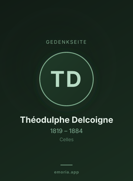 Gedenkportrait von Théodulphe Delcoigne
