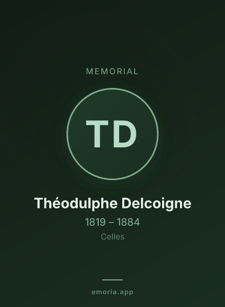 Memorial portrait of Théodulphe Delcoigne